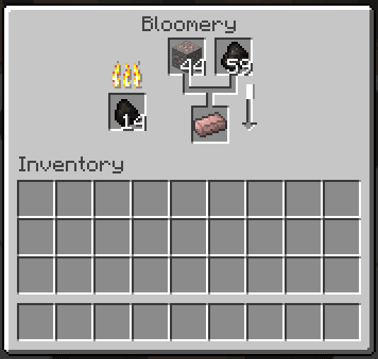 The interface of the bloomery. The interface of the bloomery.